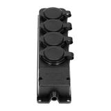 Rozgałęźnik bryzgoszczelny i odporny na uderzenia IP44 4 gniazda 16A 230V AC gumowy uniep OR-AE-1316