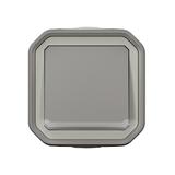 NOWE PLEXO - PRZY. JEDNOBIEGUNOWY Z PODŚWIETL. KOMPLET NATYNK. 10A-250V~ SZARY