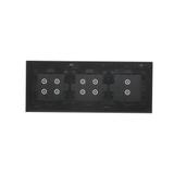 Simon 54 Touch Panel dotykowy S54 Touch 3 moduły 2 pola dotykowe pionowe + 4 pola dotykowe +  4 pola dotykowe zastygła lawa DSTR3344/73 KONTAKT