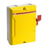 BW340YTPN rozł w obud, 3-bieg, 40A żółty, nap bocz