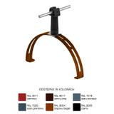 AN-14P/LA/C-N Uchwyt gąsior.rozsuw.Z-zatrz. H=7cm /LA/ czarny