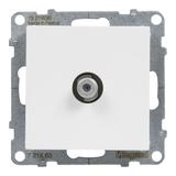 SUNO - Gniazdo TV typ  F  - końcowe - 1.5 dB, Biały, Legrand