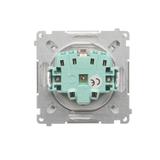 Simon Basic Gniazdo wtyczkowe Schuko do wersji IP44 z przesłonami 16A 250Vzaciski śrubowe biały BMGSZ1BZ.01/11 BMGSz1Bz.01/11 KONTAKT