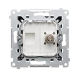 Simon 54 Gniazdo ekwipotencjalne pojedyncze antracyt