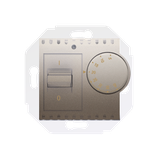 Simon 54 Regulator temperatury z czujnikiem wewnętrznym 16(2) A 230V. Montaż na wkręty złoty mat