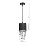 lampa wisząca Almeria E27 czarna MLP6429 Milagro
