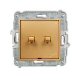 ICON Mechanizm łącznika podwójnego schodowego w stylu amerykańskim złoty
