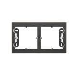 Simon 54 Premium Puszka natynkowa 2-krotna do ramek PREMIUM. Głębokość 35mm czarny