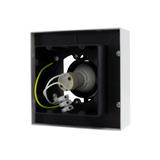 MIRORA GU10 NATYNKOWA GU10 250V IP20 145X145X85mm BIAŁY CZARNY kwadratowa ruchoma