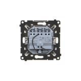 Simon 55 Przycisk zwierny potrójny z podświetleniem LED szybkozłączka Aluminium mat TP31L.01/143 KONTAKT