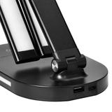 ERGO LED, lampka biurkowa z ładowarką USB, 8W, 400lm, 3000-4000-6000K, zmiana barwy światła, funkcja