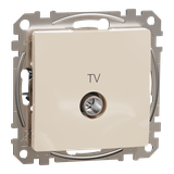Sedna Design & Elements Gniazdo antenowe TV końcowe 4dB beżowe SDD112471 Schneider