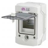 Rozdzielnica natynkowa 1x4 IP65 drzwi transparentne ECH-4G 001101060 ETI