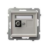 SONATA Gniazdo antenowe typu F pojedyncze kaszmir