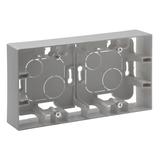Niloe Step Puszka Natynkowa Podwójna- Kolor Aluminium 863398 LEGRAND