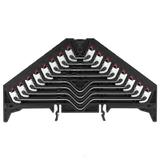 PRV 8 SW 35X7.5 RT Zacisk rozdzielacza krosowego, PUSH IN, 1.5, 250, 8 A, liczba przyłączeń: 32, TS 35 x 7.5, czarny, kolor elementów uruchamiających: czerwony /20szt./ 1288250000 WEIDMÜLLER
