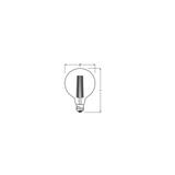 Lampa LED Vintage 1906 GOLD 125 dim 5,8W/822 E27