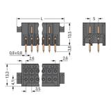 MCS-MINI Classic wtyk 32-bieg. czarny raster 3,5 mm /20szt./ WAGO