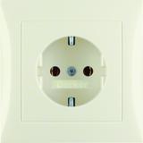 BERKER S.1 Gniazdo SCHUKO komplet krem 47428982 HAGER