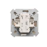 Simon Basic Łącznik dwubiegunowy z podświetleniem LED 10A 250V szybkozłączka beż BMW2L.01/12 KONTAKT