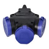 Rozgałęźnik bryzgoszczelny i odporny na uderzenia IP44 3x2P+Z (Schuko) 16A 230VAC OR-AE-13209(GS) OR