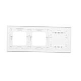 Simon 54 Touch Panel dotykowy S54 Touch 3 moduły 2 pola dotykowe poziome + 2 otwory na osprzęty S54 biała perła DSTR3200/70 KONTAKT