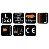 Spodnie robocze HD Slim, odpinane kieszenie, rozmiar L