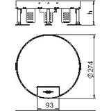 RKS2 R7 M25, Okrągła kaseta z wyj.przewodu