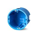 PV70 ,  Puszka inst. do pustych ścian z pokrywą, łączona O 70 (również do sprzętu O 60), niebieski