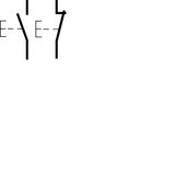 Przycisk sterowniczy 2x 1NO+NC zielony i czerwony Ith=16A 230VAC SVN391 HAGER