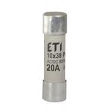Wkładka topikowa cylindryczna PV gR 900V CH10x38 gR 20A 900V AC DC 002625034 ETI