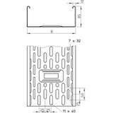 KORYTKO KABL.DKS 1,0MM 85X100 FT