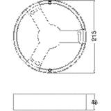 Ramka do oprawy LED DOWNLIGHT IP44 FRAME DN 215 WT 4058075709966 LEDVANCE