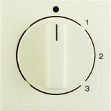 B.Kwadrat Płytka czołowa z pokrętłem do łącznika 3-poz. z  0  kremowy połysk