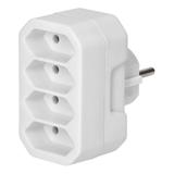 Rozgałęźnik 4x2P euro biały 20 sztuk OR-AE-13279/W/20 ORNO