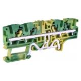 ESH-EFCE.4/2+2 Złączka sprężynowa ochronna 4 mm2 (żółto-zielona)