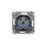 Simon 54 Gniazdo wtyczkowe do wersji IP44 Z USZCZELKĄ 16A 250V zaciski śrubowe klapka transparentna antracyt *Uszczelka do ramek S54 PREMIUM DGZ1BZ.01/48A KONTAKT