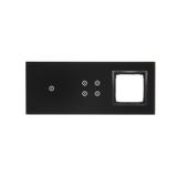 Simon 54 Touch Panel dotykowy S54 Touch 3 moduły 1 pole dotykowe + 4 pola dotykowe + 1 otwór na osprzęt S54 zastygła lawa DSTR3140/73 KONTAKT