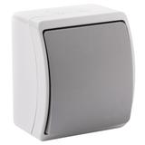 Łącznik jednobiegunowy n/t AQUATIC IP44 szary-grafit 10 szt. OR-OE-7100/GR/10 ORNO