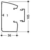 tehalit.GBD Kanał elektroinstalacyjny 50x100mm biały GBD5010009016 HAGER