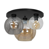 Milagro plafon Sofia Mix 3xE27 czarny MLP6589
