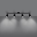 Sollux Plafon LEMMI 4L czarny SL.1168