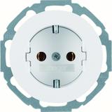 R.classic Gniazdo SCHUKO samozaciski biały Berker 47452089 WLS1100WG HAGER