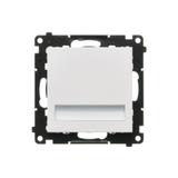 Simon 55 Oprawa oświetleniowa LED 230V (1,1 W) Barwa zimna biała 5900K Biały mat TOS5K.01/111 KONTAKT
