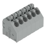 Złączka do płytek drukowanych przycisk 1,5mm2 RM 3,5mm 6-bieg szara /50szt./ 250-206 WAGO