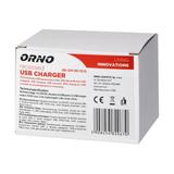 Ładowarka 2xUSB (typ A 3,4A) wpuszczana w blat srebrna OR-GM-9019/G ORNO