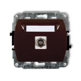 TREND Mechanizm gniazda antenowego pojedynczego typu F (SAT) pozłacany brązowy