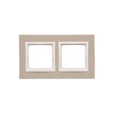 Simon 54 Nature Ramka 2-krotna Nature-Beton AL BETONE IP20/IP44* (*IP44-należy zastosować zestaw uszczelek DUN2) DRN2/91 KONTAKT