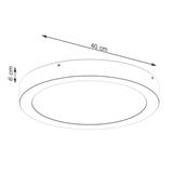 Plafon ONYX 40 biały LED 3000K