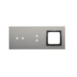 Simon 54 Touch Panel dotykowy S54 Touch 3 moduły 2 pola dotykowe poziome + 2 pola dotykowe pionowe + 1 otwór na osprzęt S54 burzowa chmura DSTR3230/72 KONTAKT